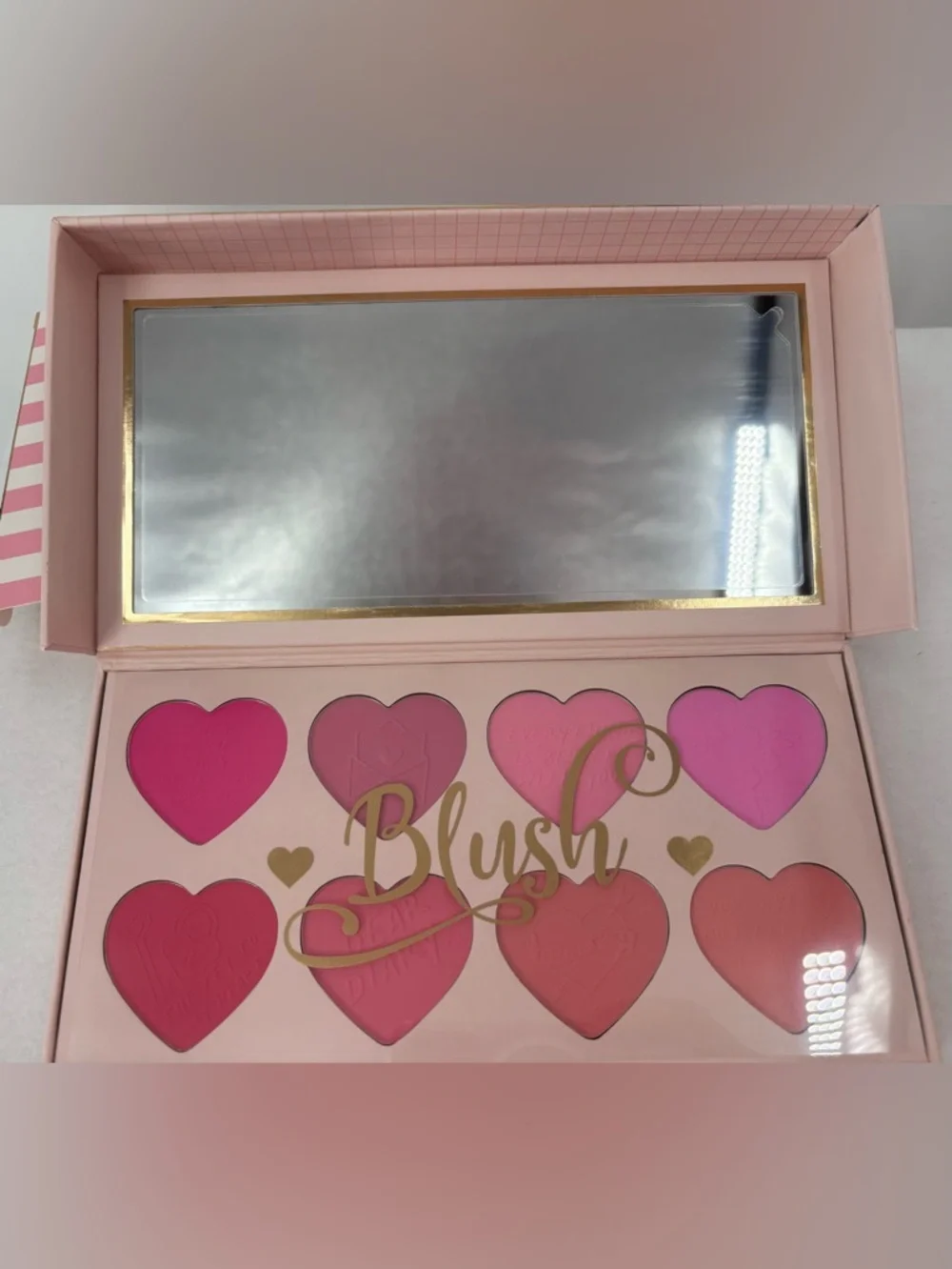 P. Louise. My First Blush Palette 8 Heart Shaped Blush Powder Blush Shades